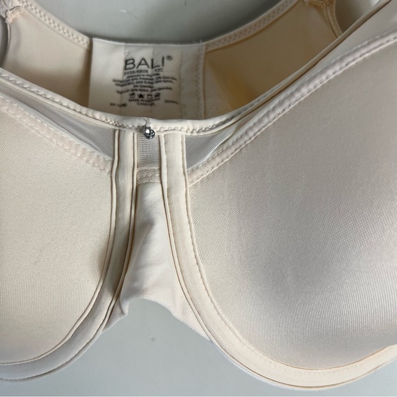 Bali One Smooth U Ultra Light Illusion Neckline Underwire Bra 42C In Sandshell - Picture 8 of 12